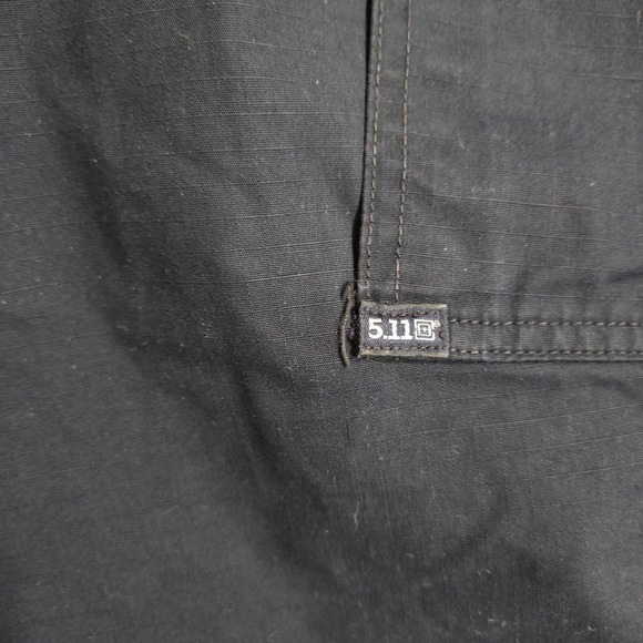5.11 Tactical Mens Cargo Pants Black Ripstop Work Trousers 24x32 Medium Reg - Picture 8 of 9